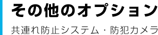 その他のオプション 共連れ防止システム・防犯カメラ